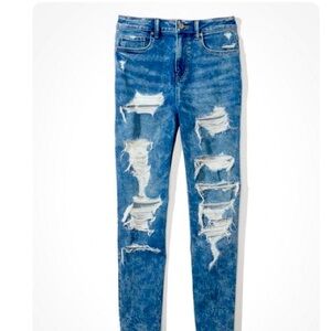American Eagle stretch ripped mom jean size 8 regular women’s
